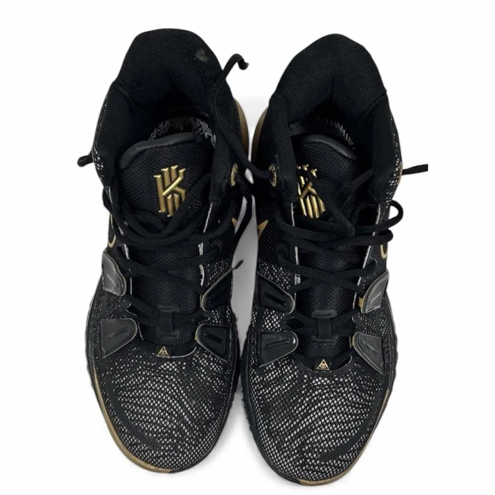 Nike Kyrie 7 ‘Black Metallic Gold’ DA7567-991 Men’s Size 8 - Women’s 9.5
